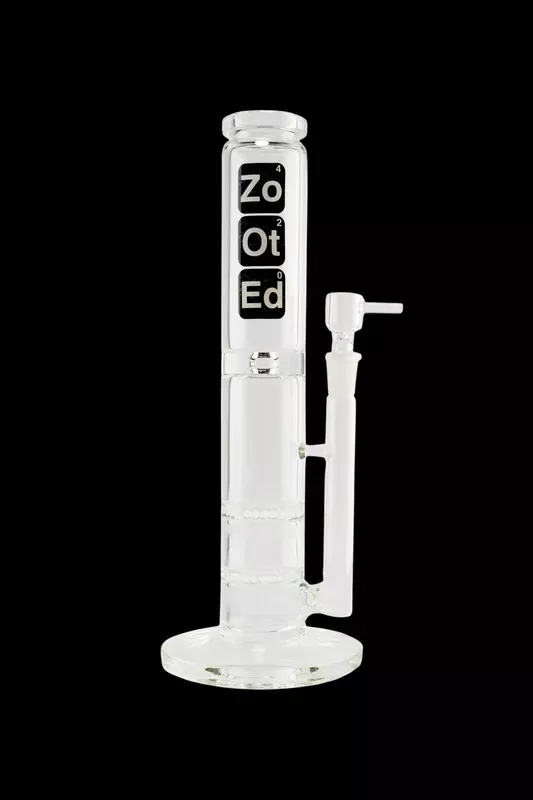Zooted Glass Straight Tube Bong