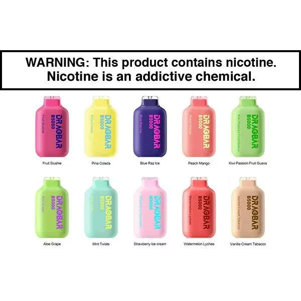 Zovoo Drag Bar B5000 5000 Puffs Rechargeable Vape Disposable 13mL