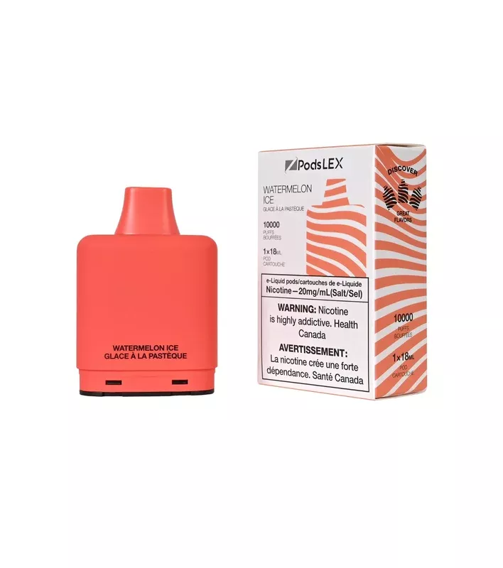 ZPODS LEX Pod System – 10K Puff Vape Pods – Watermelon Ice