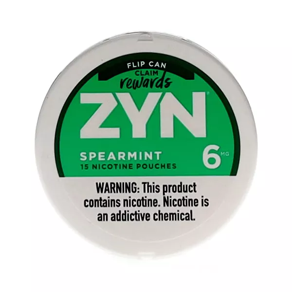 ZYN Spearmint 15 Nicotine Pouches 3-6MG